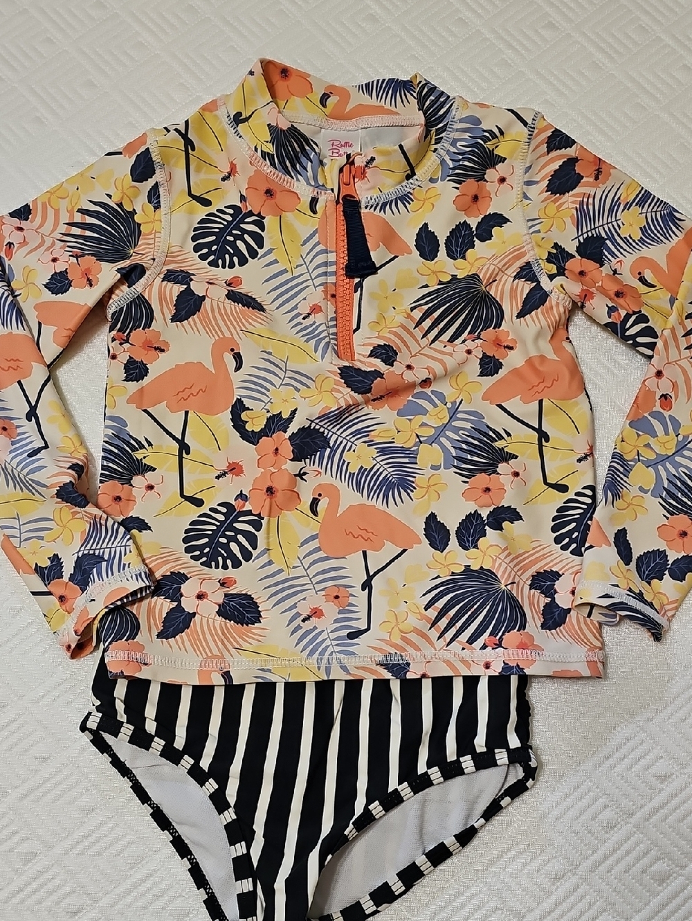 Ruffle Butts Rashguard And Bikini Bottom